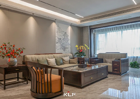 KLF全屋记 | 138㎡现代新中式之家，勾勒古典国风雅韵
